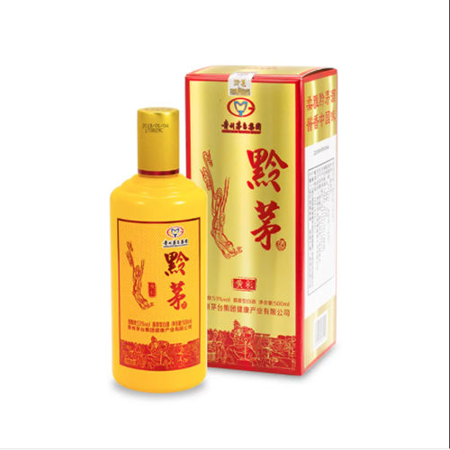 53度茅台黔茅酒黄彩酱香型白酒