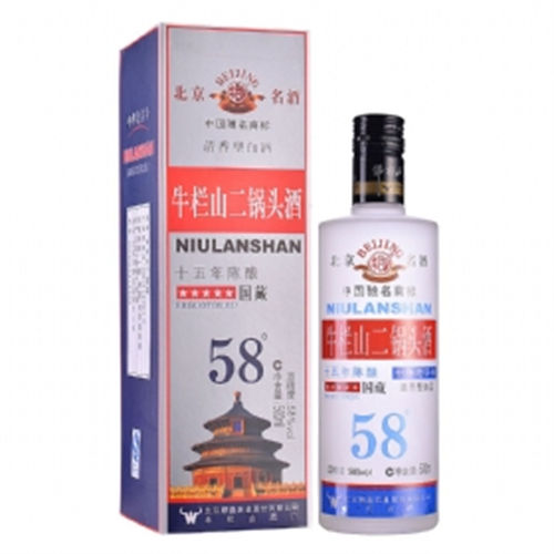 58度牛栏山15年二锅头国藏陈酿清香型白酒