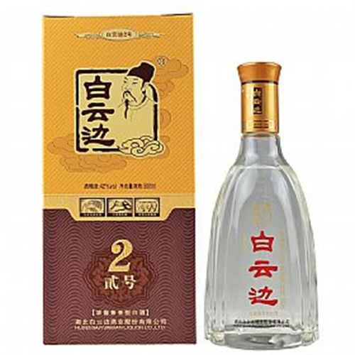 42度白云边2号浓酱兼香型白酒