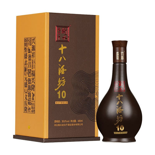 38.8度十八酒坊陶藏10老白干香型白酒480ml价格在多少