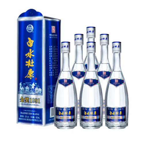 52度白水杜康金奖1991酒6瓶整箱大概价格参考