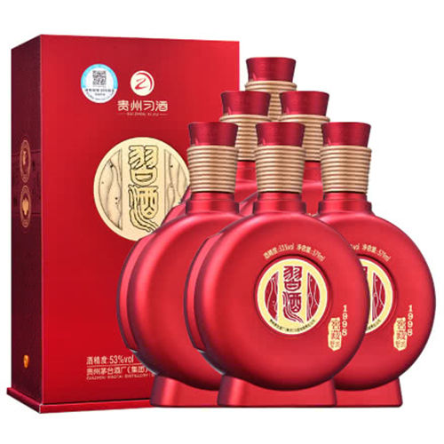 53度习酒窖藏1998酱香酒579ml6瓶整箱通常多少钱