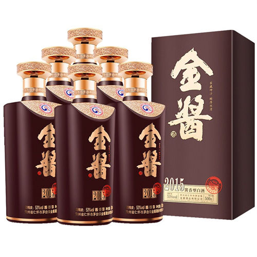 53度金酱酒2015酱香酒6瓶整箱通常市场价格